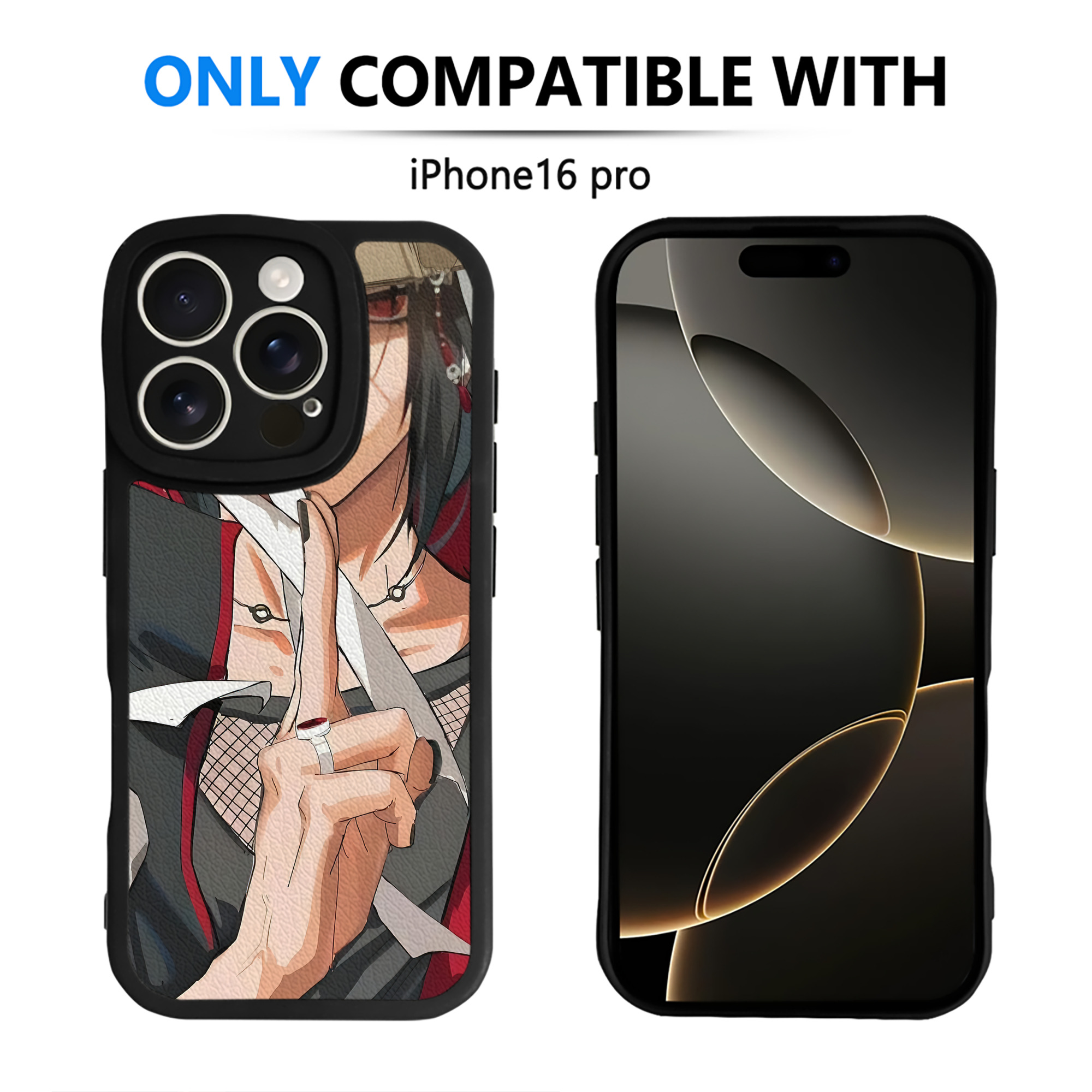 （画像用） NARUTO -ナルト- NARUTO -ナルト- 疾風伝 【iPhone 16シリーズ対応】シリコンスマホケース（レザー調） 材質：シリコン